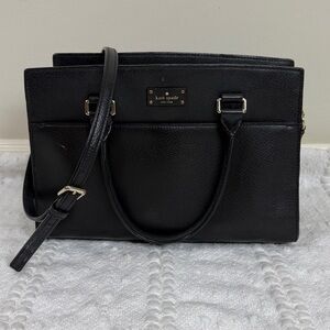 Kate Spade Grove Street‎ Small Satchel in Black Leather